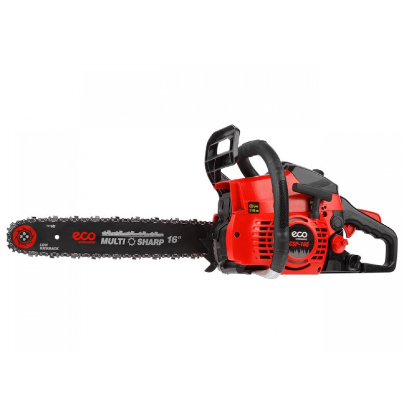 Бензопила ECO CSP-165 шина 40 см (16"), 3/8" LP, 1.3 мм, 57 зв. (1.60 кВт, 2.2 л.с., 38 см3, вес 6 к