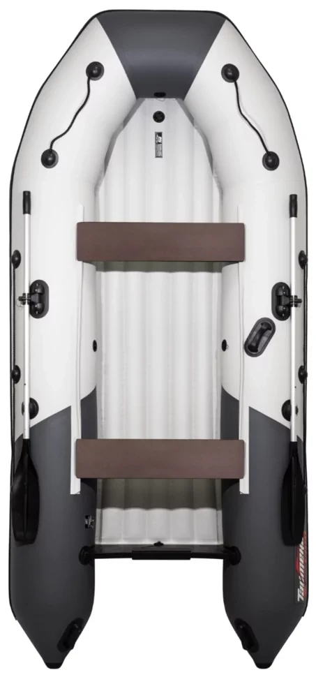 Надувная лодка Таймень NX 3400 НДНД светло-серый/графит