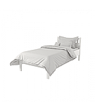 Кровать односпальная ЛУИЗА 6 (90х200см) (массив сосны), фото 2