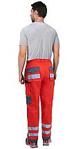 Костюм СИРИУС-АТОМ куртка, брюки красный с серым, фото 2