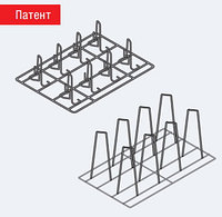 Аксессуары пароконвектомат Rational Решётки Superspike для цыплят и уток Вместимость H10, 1/1 GN 6035.1010