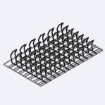 Аксессуары пароконвектомат Rational Решётка Spare Rib для приготовления свиных рёбрышек /1 GN (325 x 530 мм)