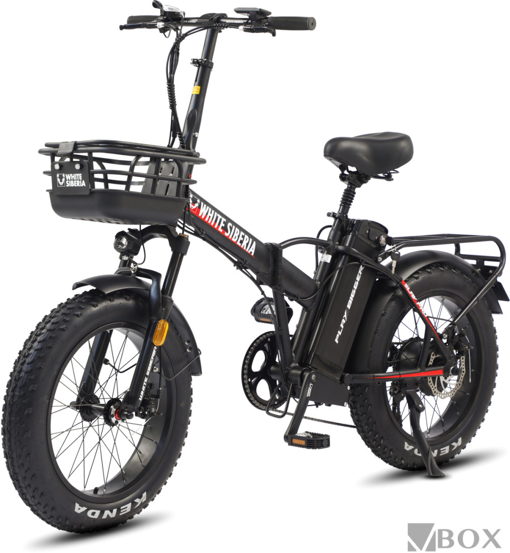 Электровелосипед White Siberia Slav Pro (матовый черный)