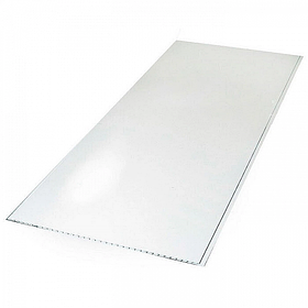 Панель пластиковая односекционная 10*0,8*3000мм Белая П8-ПС250-3,0 001БЕЛ