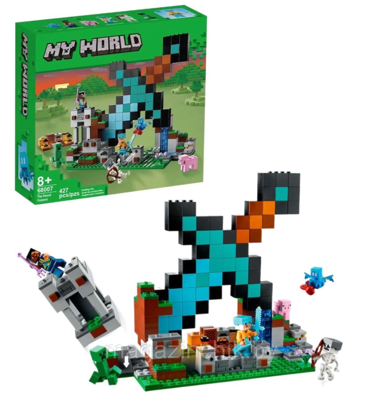 Конструктор Майнкрафт Застава Меча 22014, 427 деталей