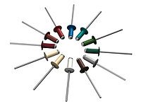 Заклепка вытяжная 4.0х10 мм алюминий/сталь, RAL 8017 (1000 шт в карт. уп.) STARFIX