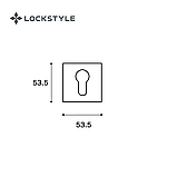 Накладка LOCKSTYLE ET ZN NBM (матовый никель), фото 2
