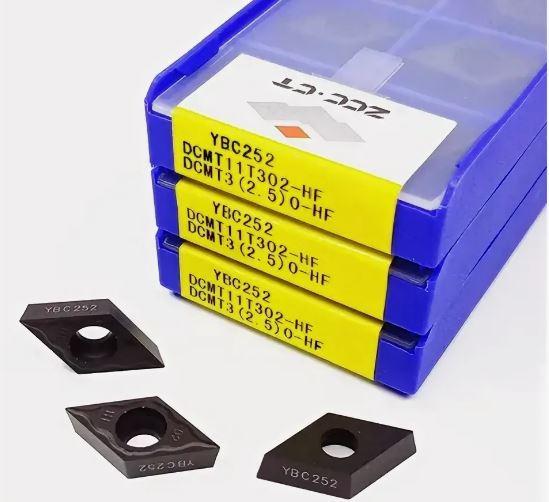 Пластина твердосплавная DCMT 11T302-HF YBC252
