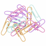 Скрепки BRAUBERG PASTEL, 28 мм, пастельные цвета, 100 шт., в пластиковой коробке, 271956, фото 4