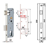 Замок 92-30/16мм с фалевой защелка Dormakaba