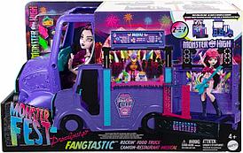 Игровой набор Mattel Monster High Fangtastic Food Truck с куклой HXH83
