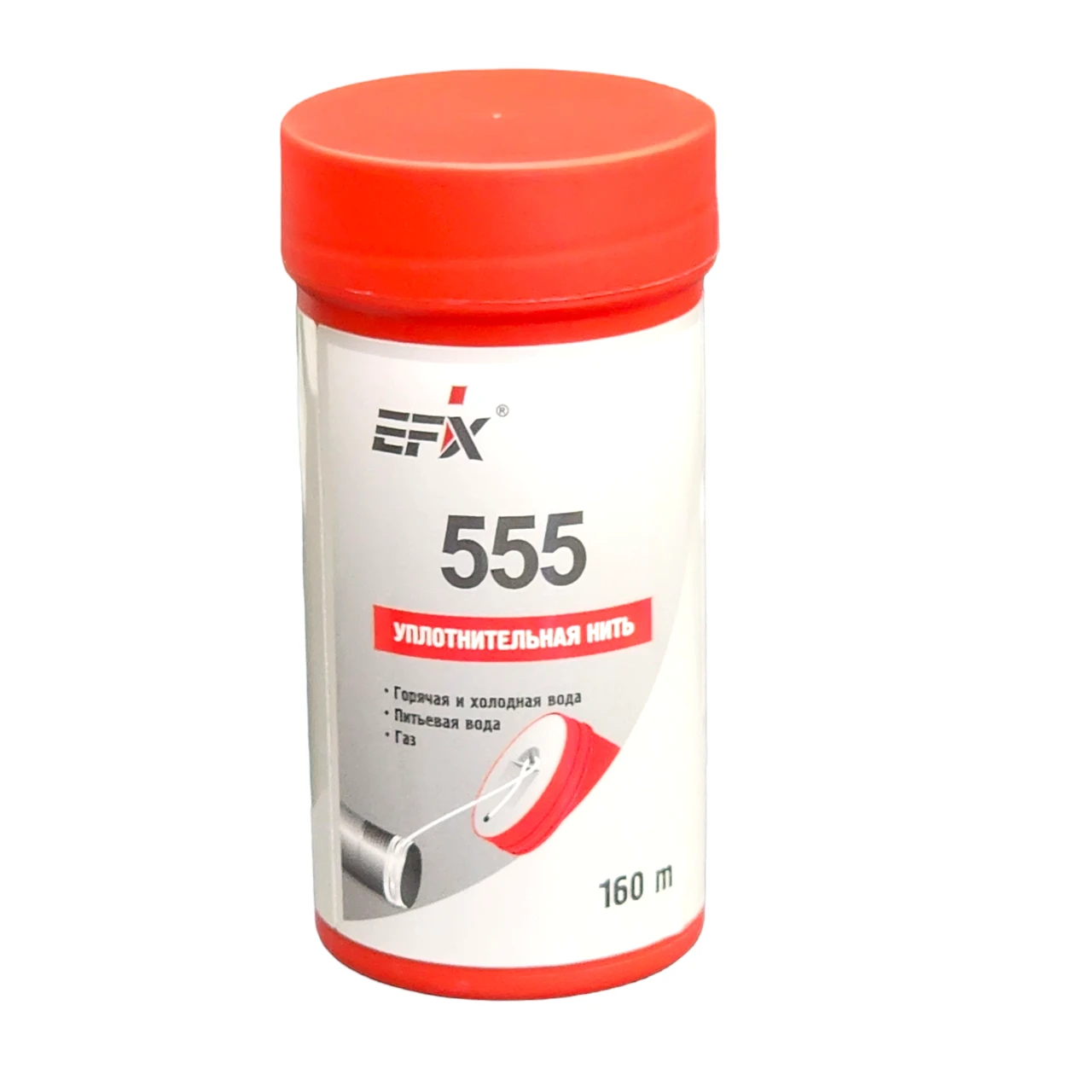 Нить для герметизации резьбы Efix 555  160 метров.