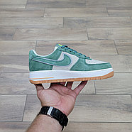 Кроссовки Akira X Nike Air Force 1 07 Low Suede Green White, фото 2