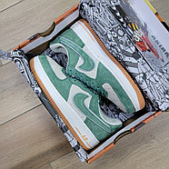 Кроссовки Akira X Nike Air Force 1 07 Low Suede Green White, фото 7