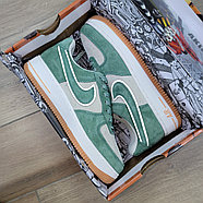 Кроссовки Akira X Nike Air Force 1 07 Low Suede Green White, фото 6