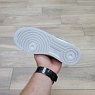 Кроссовки Akira X Nike Air Force 1 07 Low Suede Grey White, фото 5
