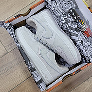 Кроссовки Akira X Nike Air Force 1 07 Low Suede Grey White, фото 7