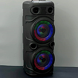 Колонка портативная ZQS-8227S, BT/USB/TF/FM, RGB, 2 x 8", 4500 mAh, 40W, 8H, AUX, Microphone, фото 2