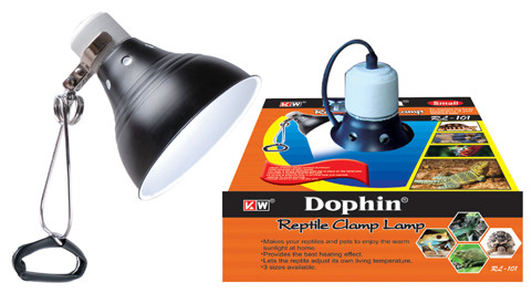 Лампа для рептилий с зажимом Dophin RL-102