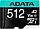 Карта памяти A-Data Premier Pro AUSDX512GUI3V30SA2-RA1 microSDXC 512GB (с адаптером), фото 2