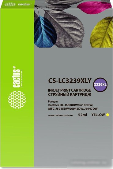 Картридж CACTUS CS-LC3239XLY (аналог Brother LC3239XLY)