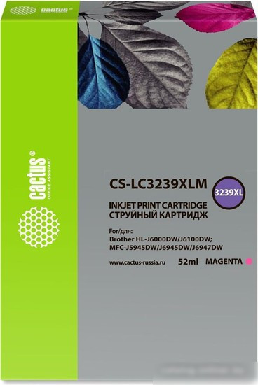 Картридж CACTUS CS-LC3239XLM (аналог Brother LC3239XLM)