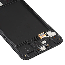 Экран для Samsung Galaxy A30s (A307) в раме (OLED), черный, фото 2