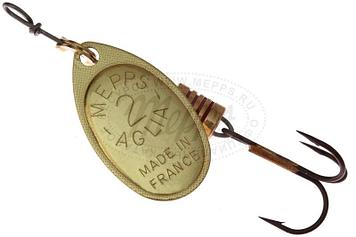 Блесна вертушка Mepps Aglia №2. Вес 4.5 гр. (Оригинал). gold