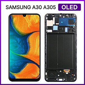 Экран для Samsung Galaxy A30 (A305) в раме (OLED)
