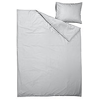 IKEA/ ПИЛТАНДВИНГЕ пододеяльник и наволочка серый150x200/50x60 см