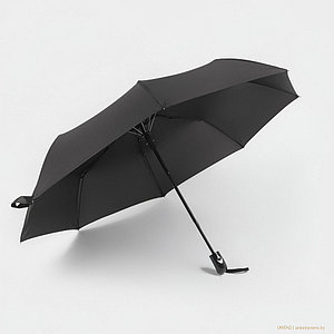 Зонт полуавтоматический Thunderstorm, эпонж, 3 сложения, 8 спиц, D = 110 см