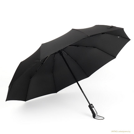 Зонт автоматический Monochrome Black 114, 3 сложения, 10 спиц, D = 114 см, фото 2