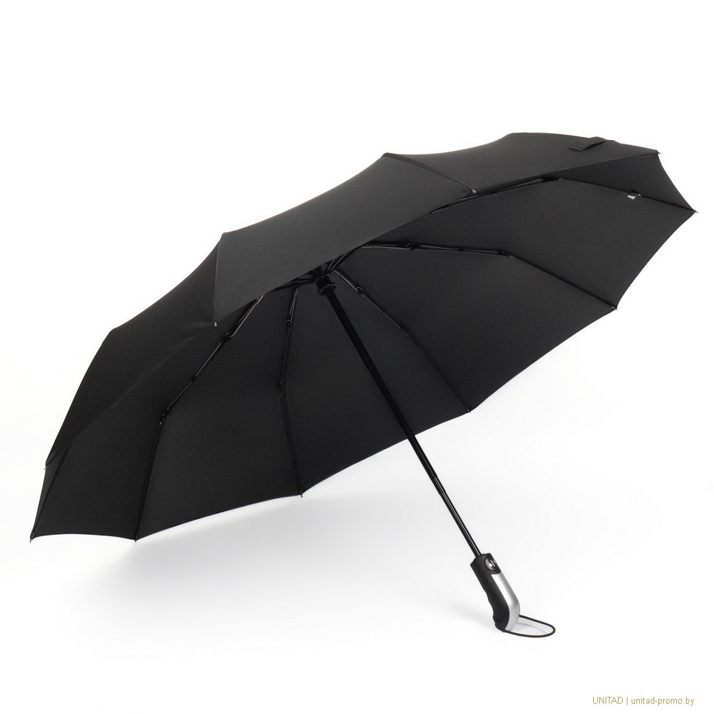 Зонт автоматический Monochrome Black 114, 3 сложения, 10 спиц, D = 114 см