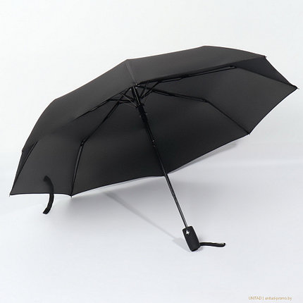 Зонт полуавтоматический Monochrome Black 110, 3 сложения, 8 спиц, D = 110 см, фото 2