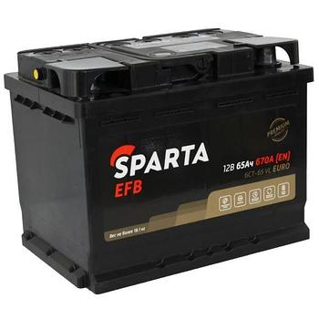 Аккумулятор SPARTA  EFB  6СТ-65 Евро