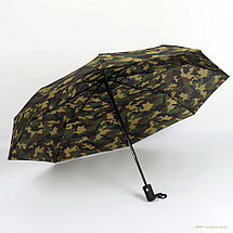 Зонт автоматический Camouflage, эпонж, 3 сложения, 8 спиц, D = 110 см, фото 2