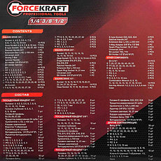 Универсальный набор инструментов ForceKraft FK-38841 TQ (216 предметов), фото 3