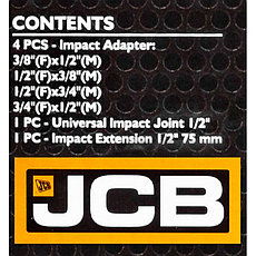 JCB-4068MPB JCB Адаптеры ударные, кардан ударный, удлинитель ударный, набор 6пр., фото 3