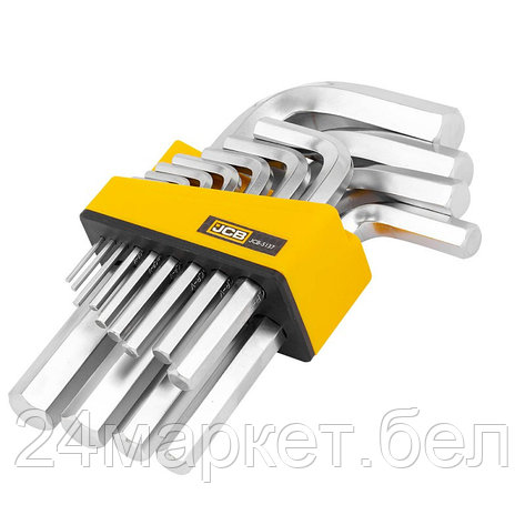 JCB-5137 JCB Ключи Г-образные 6-гранные, набор 13пр. (2, 2.5, 3-8, 10, 12, 14, 17, 19мм), фото 2