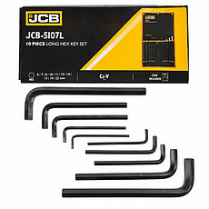 JCB-5107L JCB Ключи Г-образные 6-гранные длинные, набор 10пр. (6-8, 10-12, 14, 17, 19 22мм), фото 2
