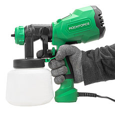 RF-SG100-640H RockFORCE Краскопульт ручной электрический (230В, 400Вт, объем бачка 1л, макс.расход краски, фото 3