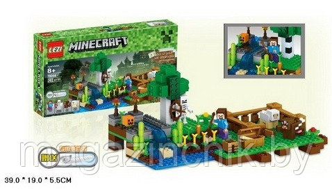 Конструктор Майнкрафт Minecraft Ферма 79044, 262 дет., 4 минифигурки, аналог Лего 21114 - фото 3 - id-p33870304
