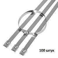 Набор из 100 металлических хомутов стяжек 150*4,6мм 100 шт. SIPL