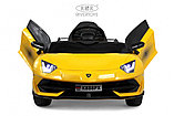 Детский электромобиль RiverToys K888PX (жёлтый) Lamborghini, фото 2