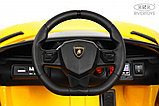 Детский электромобиль RiverToys K888PX (жёлтый) Lamborghini, фото 5