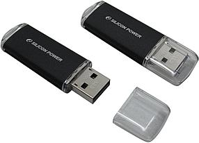 USB Flash Silicon-Power Ultima II I-Series Black 16 Гб (SP016GBUF2M01V1K)