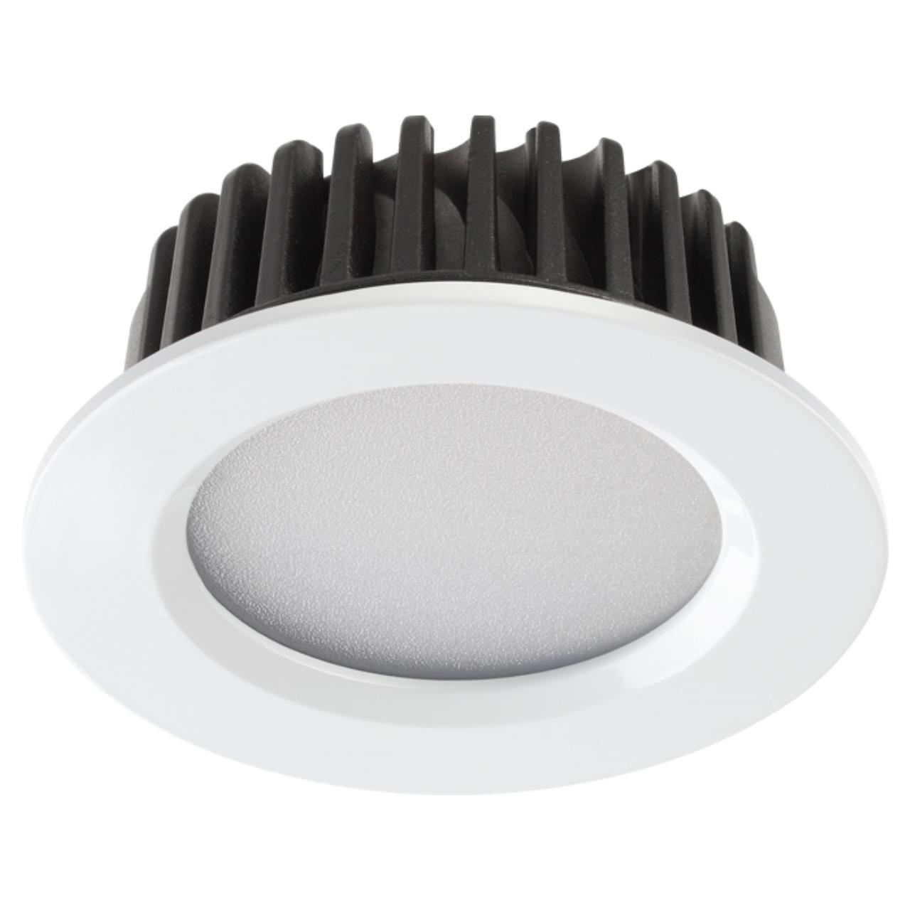 357907 NT19 158 белый Встраиваемый светильник IP44 LED 4000K 10W 100-265V DRUM