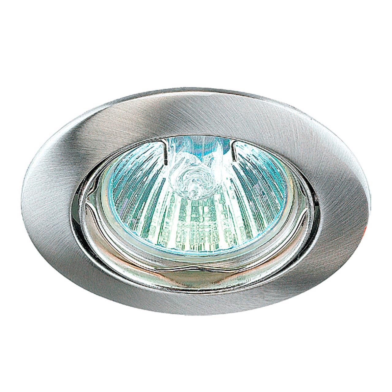 369103 NT09 366 никель Встраиваемый светильник IP20 GX5.3 50W 12V CROWN