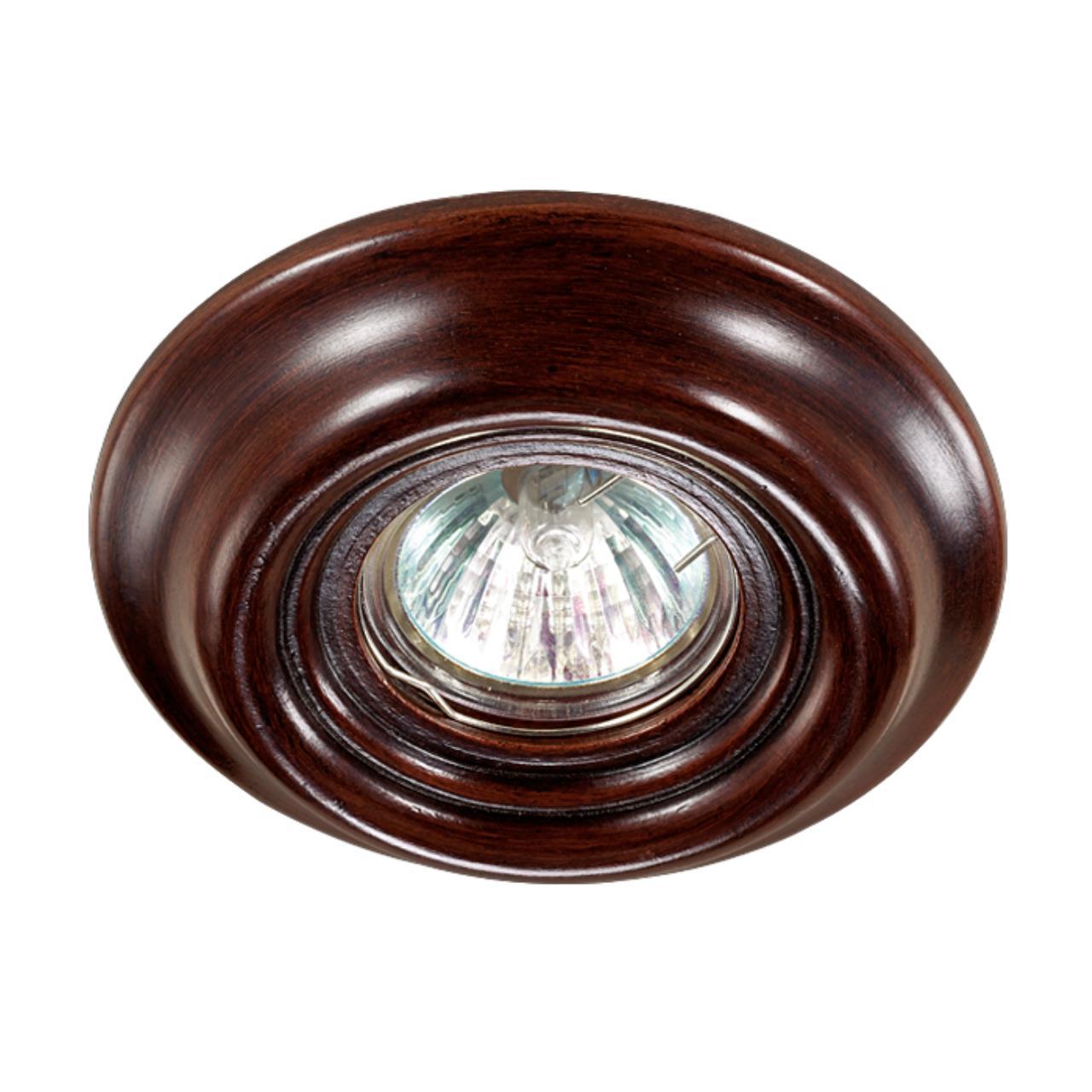370089 NT15 242 темное дерево Встраиваемый светильник IP20 GX5.3 50W 12V PATTERN
