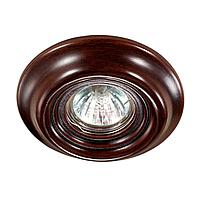 370089 NT15 242 темное дерево Встраиваемый светильник IP20 GX5.3 50W 12V PATTERN